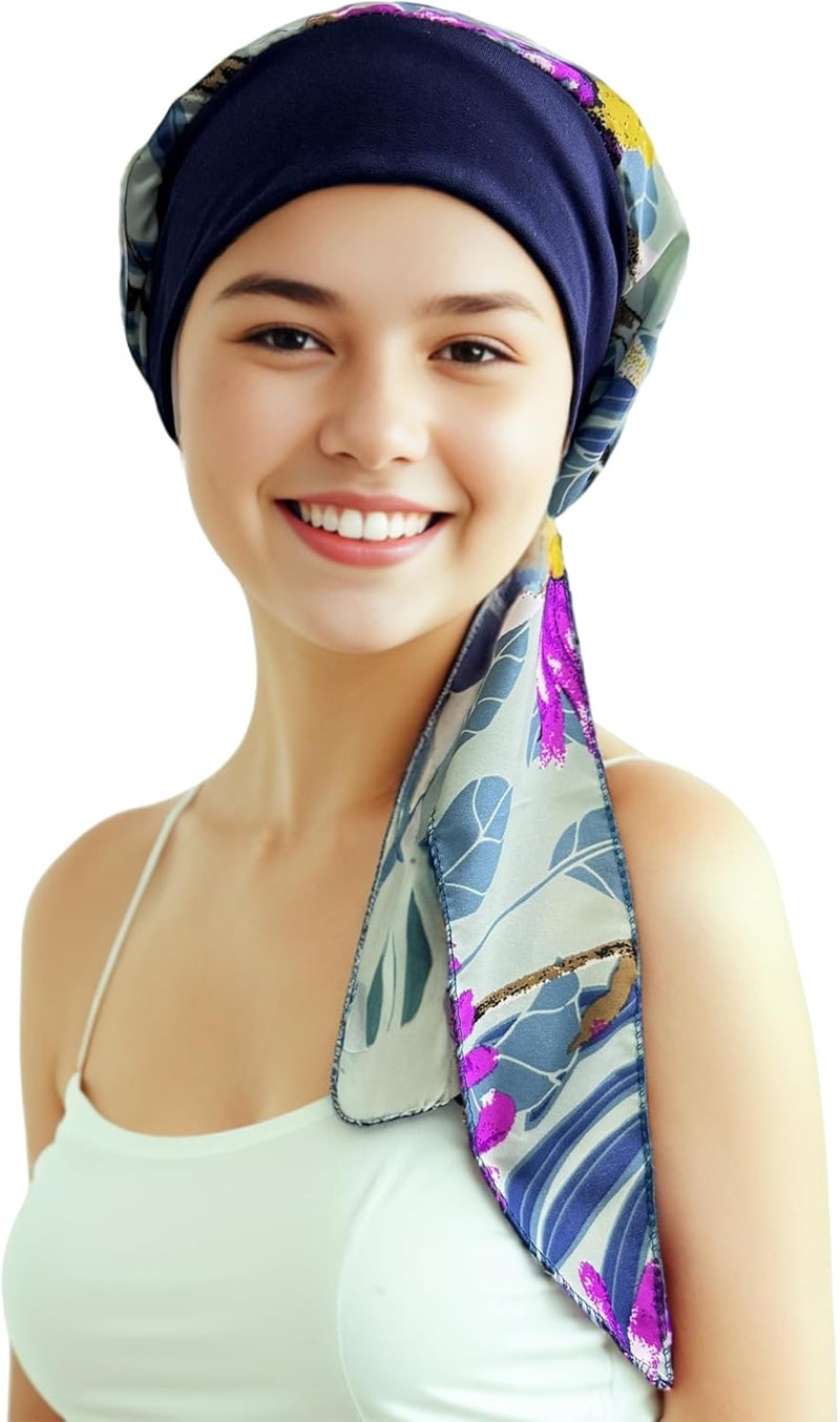 Belleshow Chemo Headwear Turbans for Women, Cancer Head Scarf, Headwear Coverings Caps, Head Wraps for Cancer Patients - Image 2